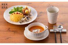 【波佐見焼】白鎬（しろしのぎ） パーティーセット 取り皿 プレート スープカップ 食器 皿 【利左エ門】 [QB22]
