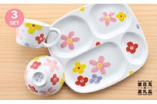 【波佐見焼】子ども 茶碗 セット「彩花」 プレート ・ミニ マグカップ・茶椀 食器 皿 【大新窯】 [DC13]