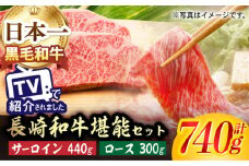 A5ランク サーロイン ステーキ 220g×2枚 ロース スライス 300g しゃぶしゃぶ セット 長崎和牛【肉のあいかわ】 [NA60] 肉 牛肉 サーロインステーキ 焼肉 すき焼き