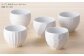 BB32 【波佐見焼】白磁手彫 丸カップ5点セット【一真陶器】-2