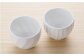 BB32 【波佐見焼】白磁手彫 丸カップ5点セット【一真陶器】-4