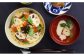 QA75 【波佐見焼】natural69　焦がし呉須丼 4個セット(丸紋／格子／十草／木の葉)-5