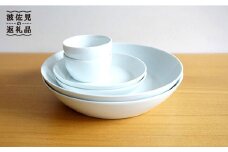 【白山陶器】【2人分の食器】シンプルで実用的なS-lineセット 深皿 プレート ボール 白磁 食器 皿 【波佐見焼】 [TA60]