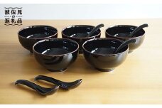 【白山陶器】【5人分の食器】丼とレンゲ10ピースセット 天目 どんぶり  食器 皿 【波佐見焼】 [TA62]