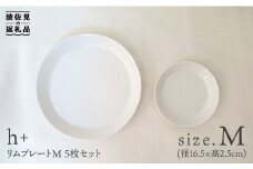 【波佐見焼】リム プレート M 5枚セット 食器 皿 【堀江陶器】 [JD25]