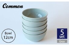 【波佐見ブランド/Common】ボウル 12cm グレー 5個セット 食器 皿 【東京西海】 [DD123]