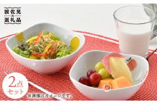 【波佐見焼】ラフランス・りんご 正角 ボウル セット 食器 皿 【松幸陶芸】 [HB26]