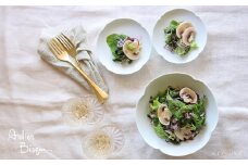 【波佐見焼】お花の盛り鉢と 小皿 のセット 白磁 取り皿 食器 大皿 【アトリエビスク】 [RD17]