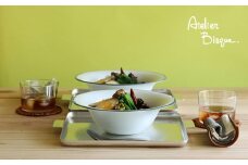 【波佐見焼】深めのリム鉢 UFO鉢 2枚組 ボウル カレー皿 パスタ皿  食器 皿 【アトリエビスク】 [RD18]