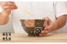 【波佐見焼】市松祥瑞 どんぶり 食器 皿 【洸彩窯】 [EE21]