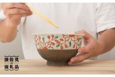 【波佐見焼】半菊唐草 どんぶり 食器 皿 【洸彩窯】 [EE22]