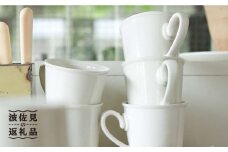 【波佐見焼】h+ リップ マグカップ L クリーム 2個セット 食器 皿 【堀江陶器】 [JD152]