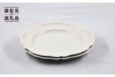 【波佐見焼】フレーム サークル プレート オフホワイト M 3枚セット 食器 皿 【堀江陶器】 [JD156]