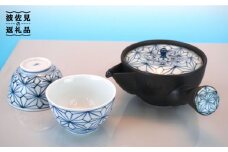 【波佐見焼】麻葉染付 茶器セット 湯飲み 急須 ティーポット 陶器 食器 皿 【岩永製陶】 [ZD18]