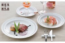 【波佐見焼】水晶ロイヤルスクエア リム プレート 3枚セット 食器 皿 【丹心窯】 [AB36]