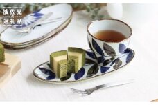 【波佐見焼】スリムオーバル プレート ・カップ セット リーフ 食器 皿 【翔芳窯】 [FE58]