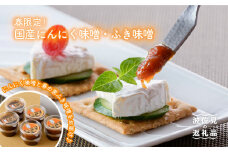 【春限定！大人気 万能調味料と夢のコラボ！】国産 にんにく味噌・ふき味噌 10個セット【野下上絵】 [LE10]