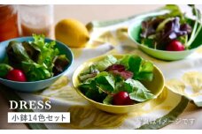 【波佐見焼】料理を引き立たせる 小鉢 14色セット 食器 皿 【DRESS】 [SD35]