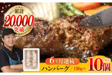 【全6回定期便】ハンバーグ 10個入 累計20,000個突破！ふわとろハンバーグ 長崎和牛 ご自宅用【ワールドミート】 [YF07] 肉 牛肉 豚肉 おかず 惣菜 定期便
