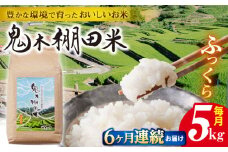 【先行予約 令和7年度新米】【全6回定期便】鬼木 棚田米 5kg 鬼木の棚田 米【原田製茶】 [GA19]