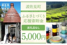 【返礼品なし】長崎県波佐見町 ふるさとづくり応援寄附金（5,000円分） [FB73]