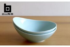 【白山陶器】【グッドデザイン賞受賞】CARVEボール（L） 青白釉 2枚セット [TA130]