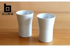 【白山陶器】【2人分の食器】ミストホワイト タンブラー2点セット [TA134]
