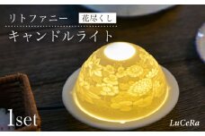 【波佐見焼】リトファニーキャンドルライト〈花尽くし〉【ルセラ・ポーセリン】 [CG03]