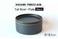 【HASAMI PORCELAIN】プレート トールボウル ブラック 2点セット 食器 皿【東京西海】【ハサミポーセリン】 [DD201]