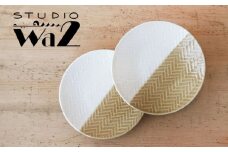 【波佐見焼】AMIME 5寸皿 2点セット【studio wani】 [MB70]