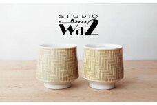 【波佐見焼】AMIME カップ 小 2点セット【studio wani】 [MB71]
