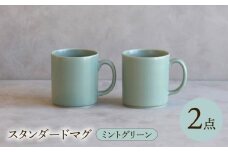 【波佐見焼】 スタンダードマグ ミントグリーン 2点セット 【西海陶器】 [OA405]