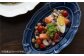 おしゃれ プレート 食器 皿 オーバルプレート 青 お洒落 長皿 パスタ皿 アンティーク