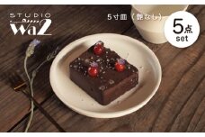 【波佐見焼】KINU 5寸皿 5点セット（艶なし）【studio wani】 [MB80]