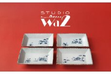 【波佐見焼】DINOSAUR　長角皿　小　4点セット【studio wani】 [MB96]