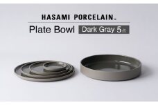 【波佐見焼 HASAMI PORCELAIN】プレート ボウル Dark Gray 5点セット【東京西海】 [DD249]