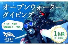 【初級者Cカード発行プラン】Open Water Diving コース 1名様 [DBB002]