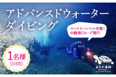 【中級者Cカード発行プラン】Advanced Water Diving コース 1名様 [DBB003]