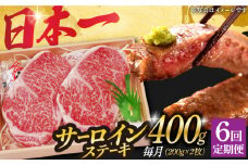 【6回定期便】 長崎和牛 A5 ランク サーロインステーキ 2枚 計400g《小値賀町》【株式会社 OGAWA】 [DBJ007] 肉 和牛 黒毛和牛 サーロイン ステーキ A5ランク 贅沢   6回定期便 6回 定期便 サーロイン 2枚