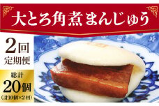 【2回定期便】大とろ角煮まんじゅう 10個入 ≪小値賀町≫【岩崎本舗】角煮まん 角煮 豚角煮 簡単 惣菜 冷凍 おやつ 中華 長崎 [DBG056]