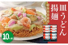 長崎皿うどん 10人前＜みろく屋＞ 長崎 五島列島 小値賀 簡単調理 野菜 おかず 簡単 時短 [DBD038]  15000円 以上
