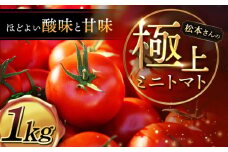 【期間限定】松本さんの極上 ミニトマト 約1kg トマト ミニ トマト プチ トマト 極上 とまと 人気 ミニとまと [DBR001] ＜小値賀町＞ 長崎県 五島列島