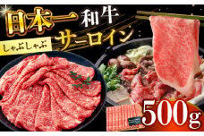【厳選部位】【A4～A5】長崎和牛サーロインしゃぶしゃぶすき焼き用　500g【株式会社 MEAT PLUS】 [DBS017]長崎和牛 和牛 国産 牛肉  サーロイン しゃぶしゃぶ すき焼き 500g 15000円 以上