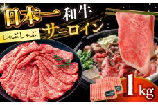 【厳選部位】【A4～A5】長崎和牛サーロインしゃぶしゃぶすき焼き用　1kg（500g×2p）【株式会社 MEAT PLUS】 [DBS019]長崎和牛 和牛 国産 牛肉  サーロイン しゃぶしゃぶ すき焼き 1kg 500g 2パック