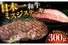 【厳選希少部位】【A4～A5】長崎和牛ミスジステーキ　約300g（100g×3p）【株式会社 MEAT PLUS】 [DBS029]長崎和牛 和牛 国産 牛肉  長崎和牛 ミスジ ステーキ ミスジ みすじ 300g 100g 3パック1万円 以上