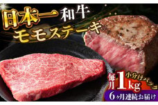 【全6回定期便】【A4～A5】長崎和牛モモステーキ　約1kg（100g×10p）【株式会社 MEAT PLUS】 [DBS135]長崎和牛 和牛 国産 牛肉  長崎和牛 モモ ステーキ モモステーキ 1kg 100g 10パック6回定期便 定期便 6回