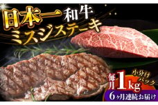 【全6回定期便】【厳選希少部位】【A4～A5】長崎和牛ミスジステーキ　約1kg（100g×10p）【株式会社 MEAT PLUS】 [DBS155]長崎和牛 和牛 国産 牛肉  長崎和牛 ミスジ ステーキ みすじ ミスジステーキ 1kg 100g 10パック）6回定期便 定期便 6回