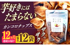【12回定期便】カンコロチップス　プレーン　小袋　（12袋入り）　しまうま商会　【小値賀町】 [DAB066]