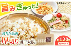 おぢか島の厚切り切干大根 30g×4袋 《小値賀町》【小値賀町担い手公社】[DAA055] [DAA055]