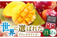 【先行予約】【心地よい至福の果肉感！】完熟プレミアム プリンセス マンゴー 2L×2玉 完熟マンゴー 高品質マンゴー まんごー 【堀内フルーツファーム】 [QAT007] プリンセスマンゴー 完熟マンゴー 高品質マンゴー まんごー 果物 フルーツ